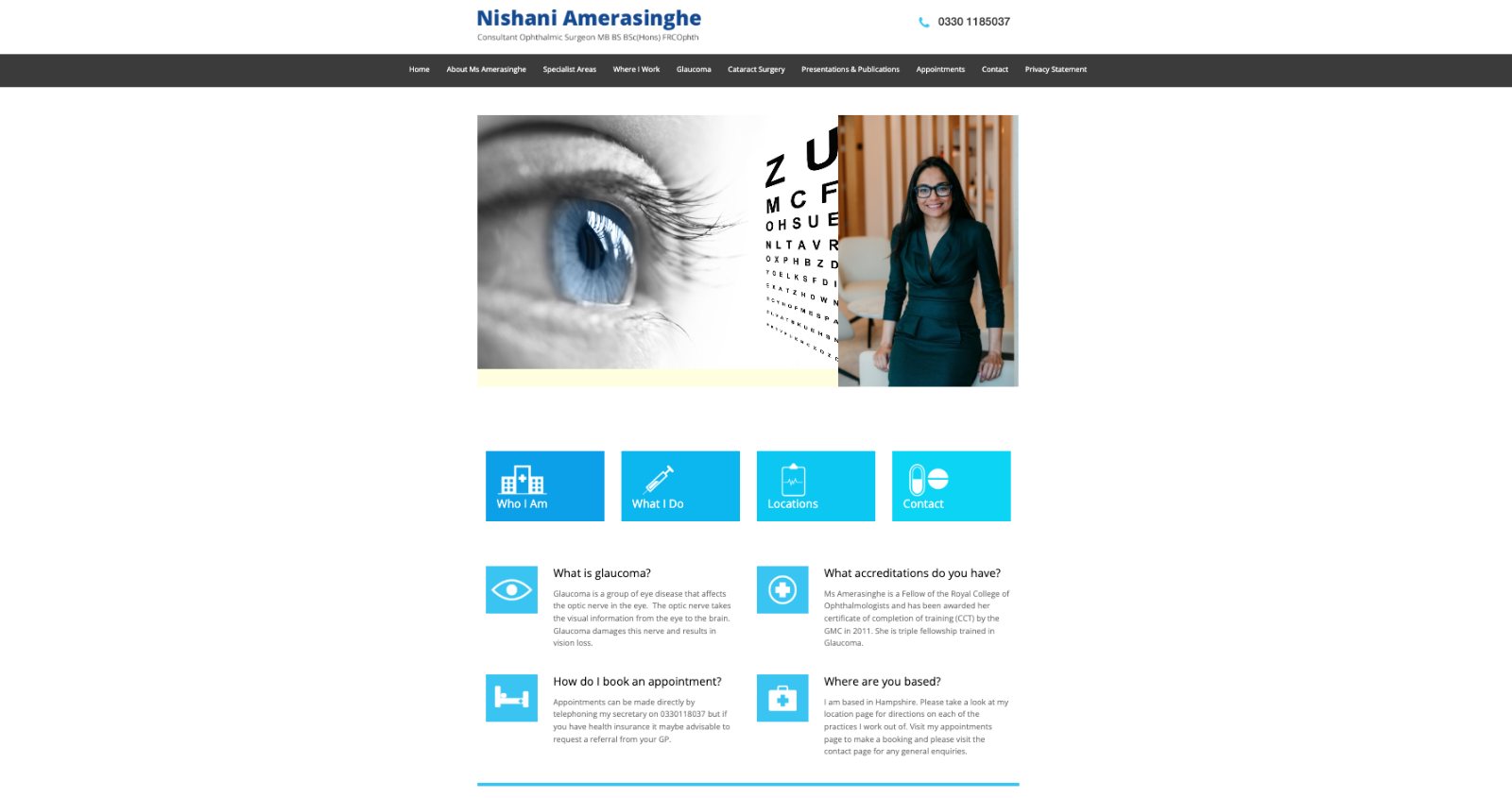 The previous website